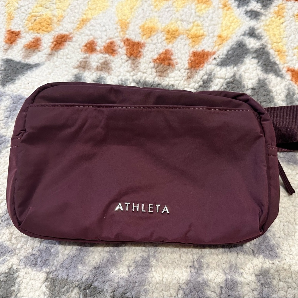 Athleta Maroon Belt Bag